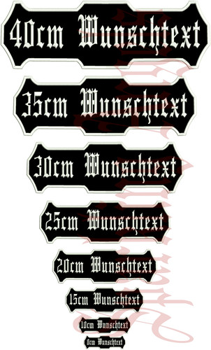 Namensschilder gestickt