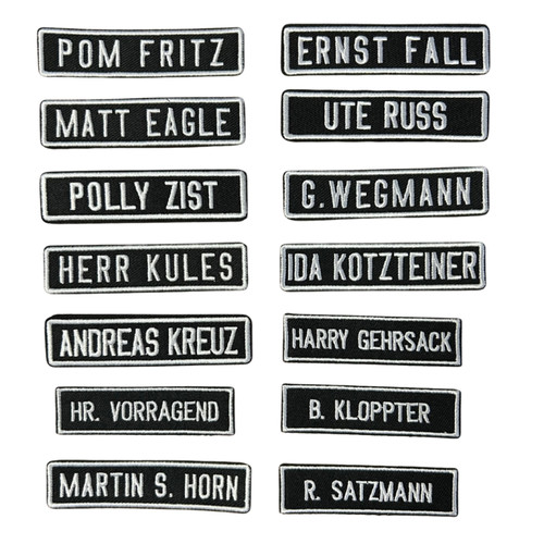 Fake namensschilder textil - fake,