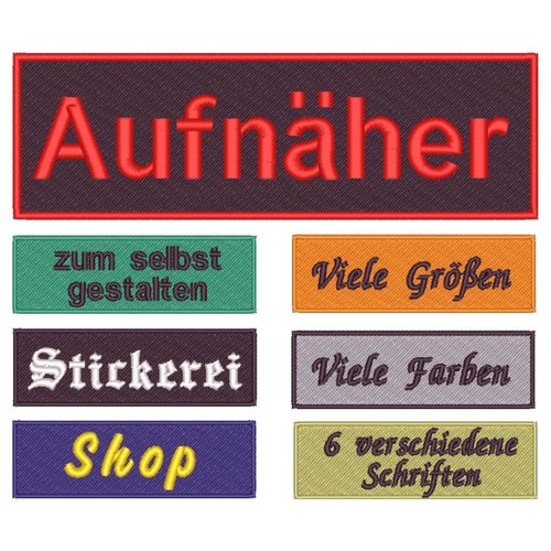 Namensschild aufnäher - namensschild,
