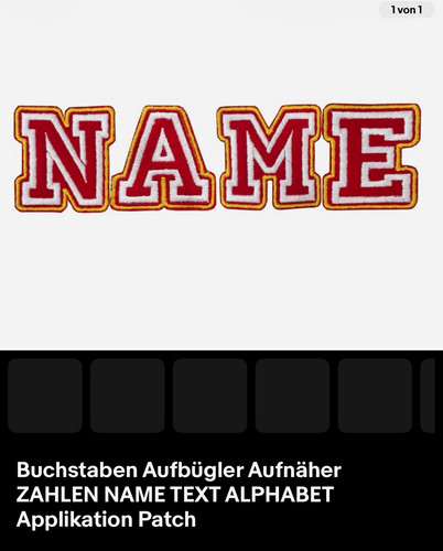 Bestickte buchstaben - bestickte,
