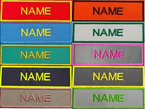 Namensschild aufnäher - namensschild,