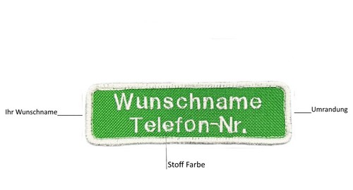 Aufnäher namen schild name - namen,