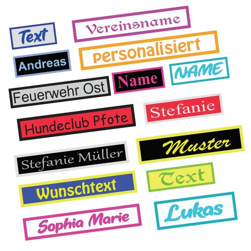 Namensschild aufnäher patch - aufnäher,
