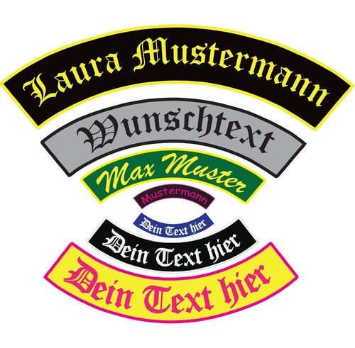 Namensschild aufnäher bogen - namensschild,