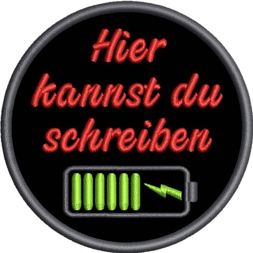 Gestickter aufnäher - gestickter,