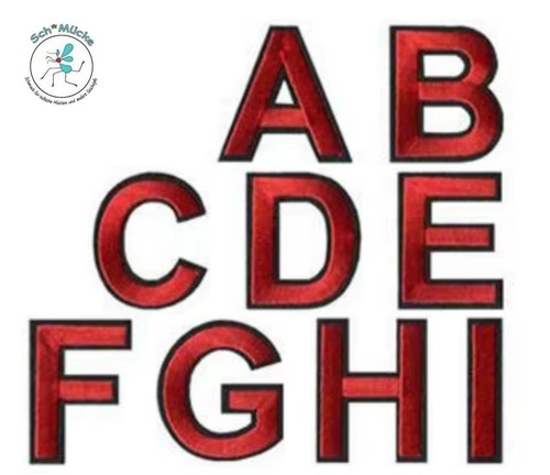 Aufbügler buchstaben cm - buchstaben, 4,5