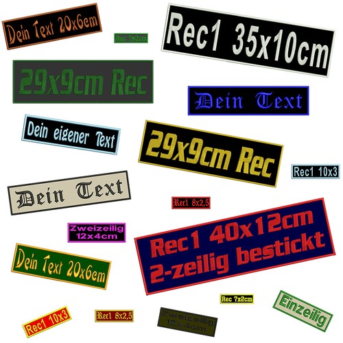 Namensschild rechteck rec1 - rechteck,