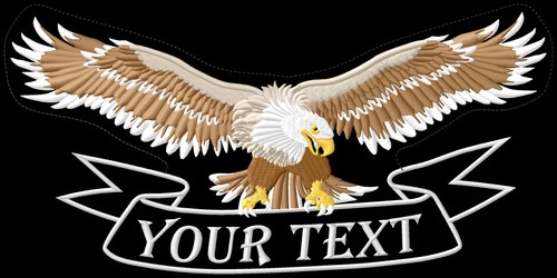 Adler mit wünschtext eagle - adler, xl