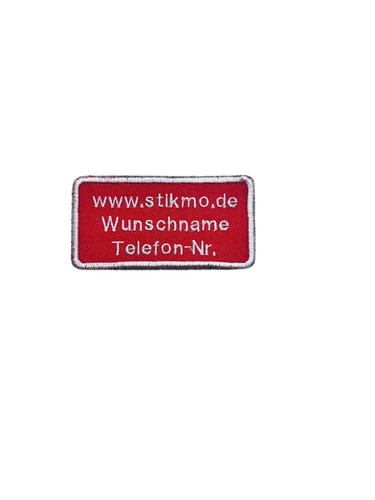 Aufnäher namen schild - namen,