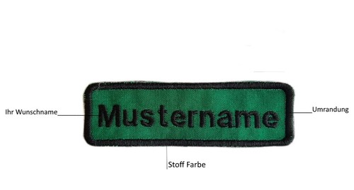 Aufnäher namensschild name - aufnäher,,
