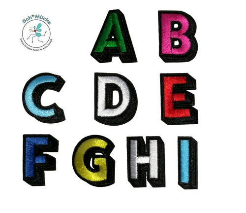 Aufbügler buchstaben cm - buchstaben,