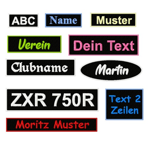 Namensschild aufnäher patch - namensschild,