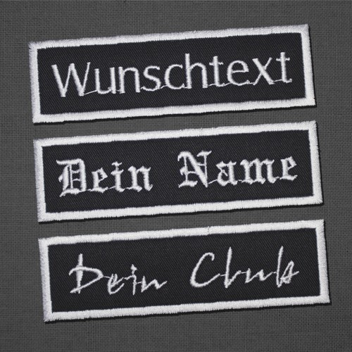 Aufnäher wunschtext - 1x,