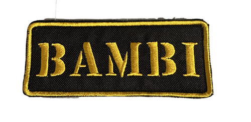 Namensschild name gestickt - namensschild,