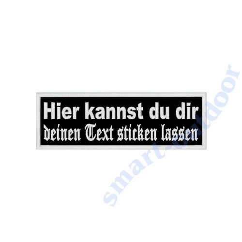 Gestickter patch rechteck - gestickter, 12