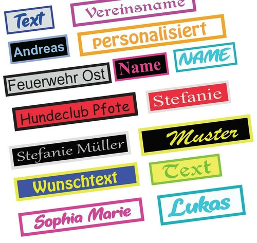 Namensschild patches aufnäher - patches,